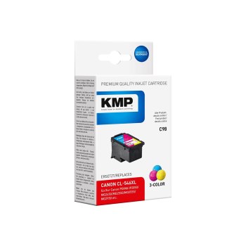 KMP C98 - 13 ml - Hohe Ergiebigkeit - Farbe (Cyan, Magenta, Gelb)