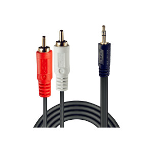 Lindy Premium - Audio cable - RCA x 2 (M) to stereo mini...