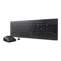 Lenovo Essential Wireless Combo - Tastatur-und-Maus-Set - kabellos - 2.4 GHz - Deutsch - für S510; ThinkCentre M700; M71X; M810; M910; ThinkPad L470; T470; X1 Carbon (5th Gen)