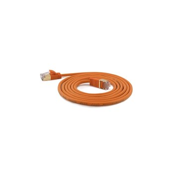 WANTEC 7144 - 0.5 m - Cat7 - S/FTP (S-STP) - RJ-45 - RJ-45 - Orange