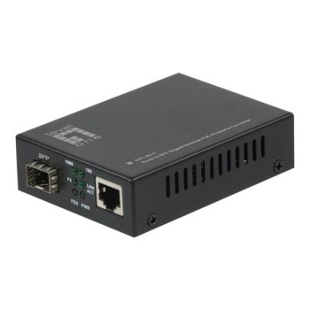 LevelOne GVT-2010 - Medienkonverter - 100Mb LAN - 10Base-T, 100Base-TX, 1000Base-T, 1000Base-X - RJ-45 / SFP (mini-GBIC)