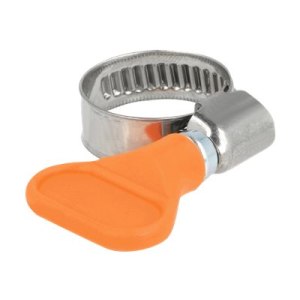 Delock Schlauchschelle - geeignet für 12 - 20 mm Schlauch - orange (Packung mit 5)