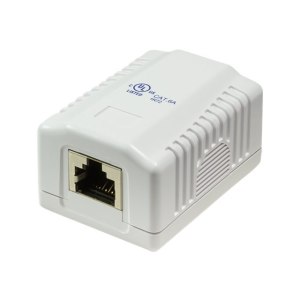 LogiLink Cat 6A Surface Mount Box - Wanddose - RJ-45 -...