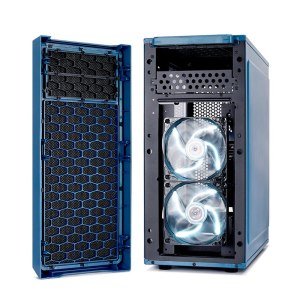 Fractal Design Focus G - Midi Tower - PC - Nero - Blu - ATX,ITX,Micro ATX - Bianco - Ventole - Frontale