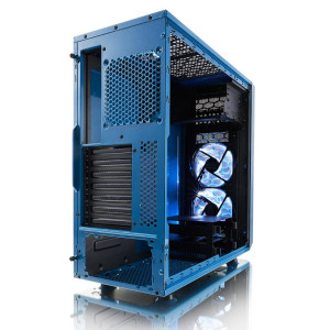 Fractal Design Focus G - Midi Tower - PC - Nero - Blu - ATX,ITX,Micro ATX - Bianco - Ventole - Frontale