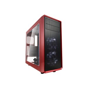 Fractal Design Focus G - Midi Tower - PC - Nero - Rosso - ATX,ITX,Micro ATX - Bianco - Ventole - Frontale