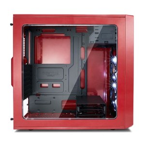 Fractal Design Focus G - Midi Tower - PC - Nero - Rosso - ATX,ITX,Micro ATX - Bianco - Ventole - Frontale