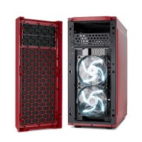 Fractal Design Focus G - Midi Tower - PC - Nero - Rosso - ATX,ITX,Micro ATX - Bianco - Ventole - Frontale