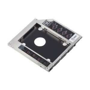 DIGITUS SSD/HDD Installation Frame for CD/DVD/Blu-ray drive slot, SATA to SATA III,  9.5 mm installation height