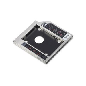 DIGITUS SSD/HDD Einbaurahmen für den CD/DVD/Blu-ray Laufwerksschacht, SATA auf SATA III, 9,5 mm Bauhöhe