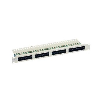 Equip ISDN So Patch Panel - Patch Panel - CAT 3 - Schwarz - 1U - 48.3 cm (19")