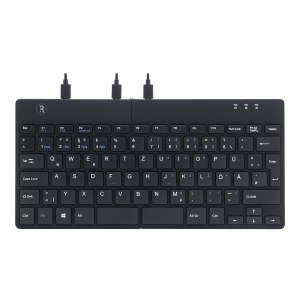 R-Go Split Ergonomic Keyboard, QWERTZ(DE), black, wired