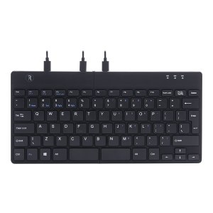 R-Go Split Tastiera Ergonomico - QWERTY (US) - nero - cablata - Mini - Cablato - USB - QWERTY - Nero