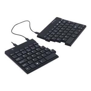 R-Go Split Ergonomic Keyboard, QWERTY(US), black, wired