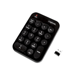 LogiLink ID0161 - Standard - Senza fili - RF Wireless - QWERTZ - Nero - Mouse incluso