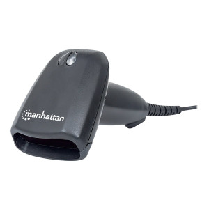 Manhattan Laser Handheld Barcode Scanner, USB, 300mm Scan Depth, Standard Housing, Cable 1.5m, Max Ambient Light 5,000 lux (sunlight)