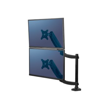 Fellowes Platinum Monitor Arm - Befestigungskit für 2 Monitore (einstellbarer Arm)