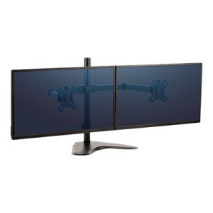 Fellowes Professional Series Free-standing Dual Horizontal Monitor Arm - Aufstellung für 2 Monitore - Schwarz - Bildschirmgröße: bis zu 68,6 cm (bis zu 27 Zoll)