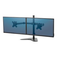 Fellowes Professional Series Free-standing Dual Horizontal Monitor Arm - Aufstellung für 2 Monitore - Schwarz - Bildschirmgröße: bis zu 68,6 cm (bis zu 27 Zoll)