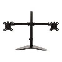 Fellowes Professional Series Free-standing Dual Horizontal Monitor Arm - Aufstellung für 2 Monitore - Schwarz - Bildschirmgröße: bis zu 68,6 cm (bis zu 27 Zoll)