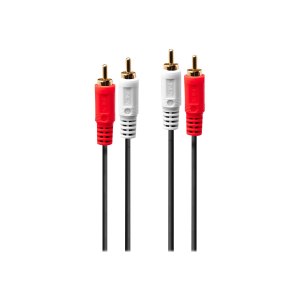 Lindy Premium - Audio cable - RCA x 2 (M) to RCA x 2 (M)
