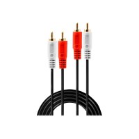 Lindy 35664 - 2 x RCA - Maschio - 2 x RCA - Maschio - 10 m - Rosso - Bianco