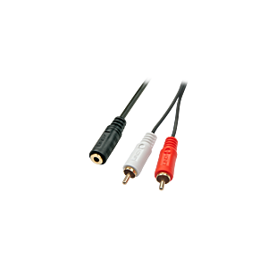 Lindy Premium - Audio-Adapter - 0.08 mm² - Stereo Mini-Klinkenstecker (W)