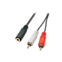 Lindy Premium - Audio-Adapter - 0.08 mm² - Stereo Mini-Klinkenstecker (W)