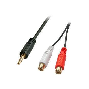 Lindy Premium - Audio-Adapter - 0.08 mm² - RCA x 2 (W)