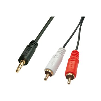 Lindy Premium - Audio cable - RCA x 2 (M) to stereo mini jack (F)