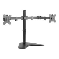 LogiLink Dual Monitor Desk Stand - Befestigungskit für 2 Monitore (einstellbarer Arm)