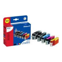 Pelikan P37 - 5-pack - black, yellow, cyan, magenta