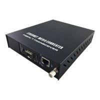 LevelOne GVM-1000 - Medienkonverter - 100Mb LAN - 10Base-T, 100Base-TX, 1000Base-T, 1000Base-X - RJ-45 / SFP (mini-GBIC)