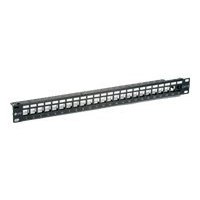 equip - Patch-Panel mit Kabelverwaltung - CAT 6 - UTP - Schwarz - 1U - 48.3 cm (19") - 24 Ports