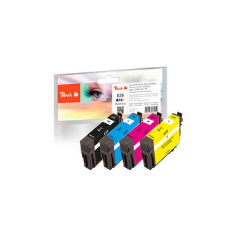 Peach 320117 - Tinte auf Pigmentbasis - Schwarz - Cyan - Magenta - Gelb - Epson - Multi pack - Epson Expression Home XP-235 - XP-245 - XP-247 - XP-332 - XP-335 - XP-342 - XP-345 - XP-432 - XP-435,... - 6,2 ml