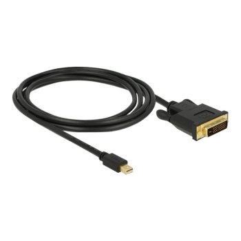 Delock 83989 - 2 m - Mini DisplayPort - DVI-D - Maschio - Maschio - Oro