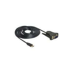 Delock Serial adapter - USB-C (M) to DB-9 (M)