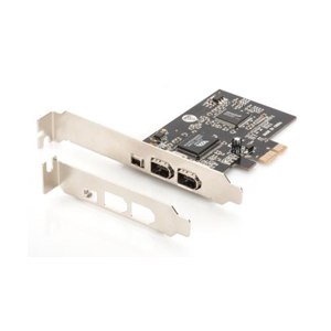 DIGITUS PCI Express card, FireWire 1394a (3+1 port)