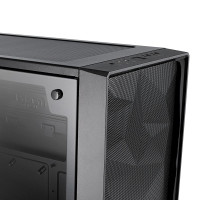 Fractal Design Meshify C Mini - Dark TG - Tower - micro ATX - Seitenteil mit Fenster (gehärtetes Glas) - keine Spannungsversorgung (ATX) - Schwarz - USB/Audio