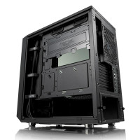 Fractal Design Meshify C Mini - Dark TG - Tower - micro ATX - Seitenteil mit Fenster (gehärtetes Glas) - keine Spannungsversorgung (ATX) - Schwarz - USB/Audio