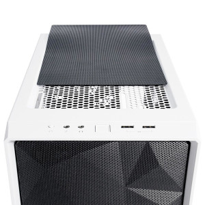 Fractal Design Meshify C White - TG - Tower - ATX - ohne Netzteil (ATX) - weiß - USB/Audio