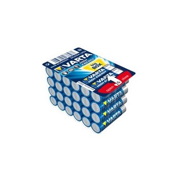 Varta AAA, LR03, 1.5V. Akku-/Batterietyp: Einwegbatterie, Batteriegröße(n): AAA, Akku-/Batterietechnologie: Alkali. Höhe: 44,5 mm, Durchmesser: 1,05 cm. Verpackungsart: Sichtverpackung. Batterie Formfaktor: Zylindrische