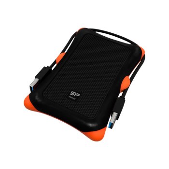 Silicon Power Armor A30 - Enclosure HDD/SSD - Collegamento del dispositivo USB - Nero - Arancione