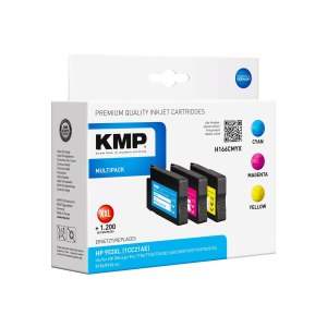 KMP MULTIPACK H166CMYX - 3er-Pack - Hohe Ergiebigkeit -...