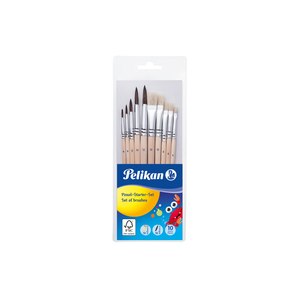 Pelikan Starter - Pinselset - 10-teilig - flach, Spitze -...