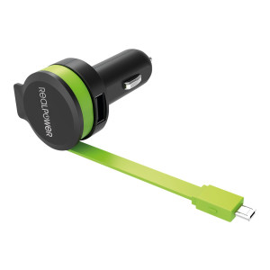 Ultron Realpower - Auto-Netzteil - 4.8 A - 2 Ausgabeanschlussstellen (USB, Micro-USB Typ B)