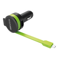 Ultron Realpower - Auto-Netzteil - 4.8 A - 2 Ausgabeanschlussstellen (USB, Micro-USB Typ B)