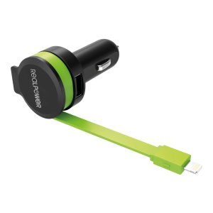 Ultron Realpower - Auto-Netzteil - 4.8 A - 2 Ausgabeanschlussstellen (USB, Lightning)