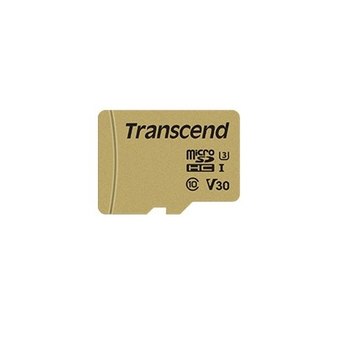 Transcend 500S - Flash memory card (microSDHC to SD adapter included)