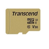 Transcend 500S - Flash memory card (microSDHC to SD adapter included)